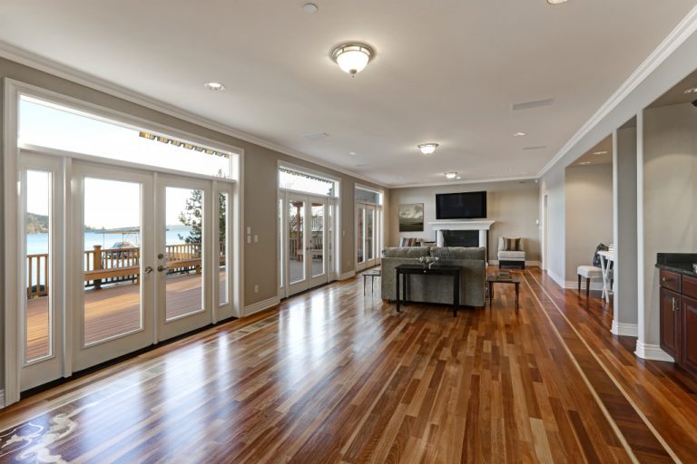 Hardwood flooring in house